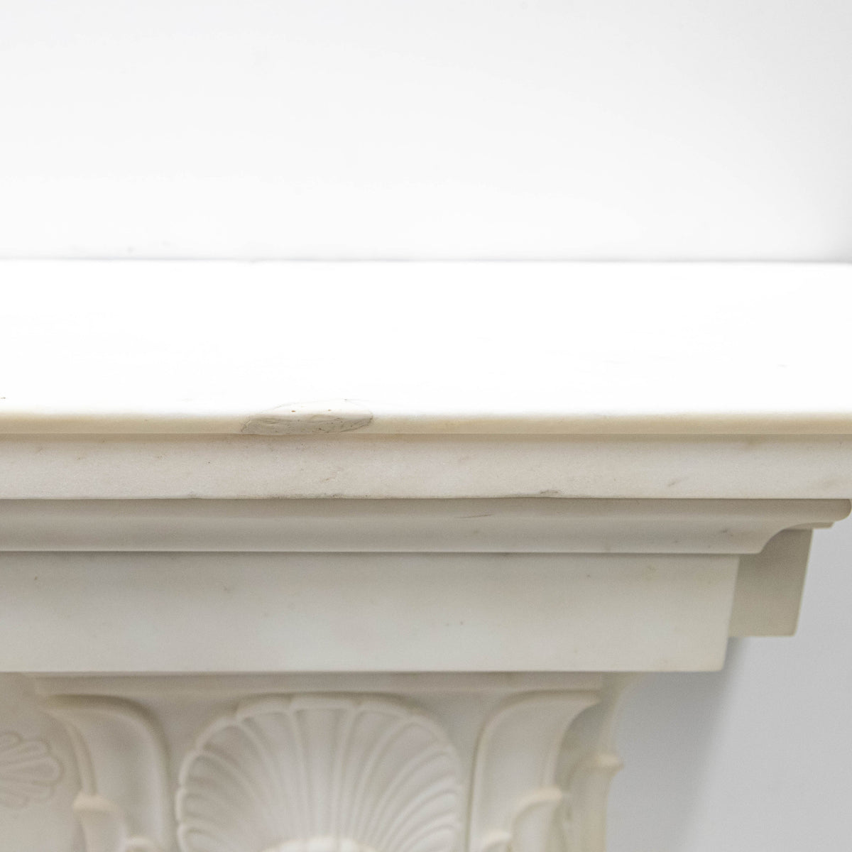 Antique Georgian Statuary Marble Surround with Acanthus | The Architectural Forum