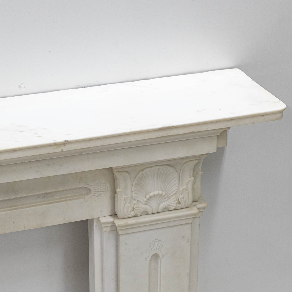 Antique Georgian Statuary Marble Surround with Acanthus | The Architectural Forum
