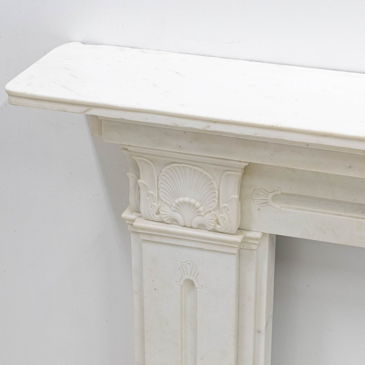 Antique Georgian Statuary Marble Surround with Acanthus | The Architectural Forum