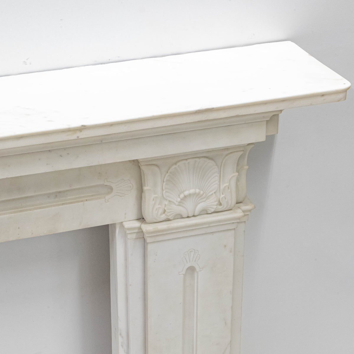 Antique Georgian Statuary Marble Surround with Acanthus | The Architectural Forum