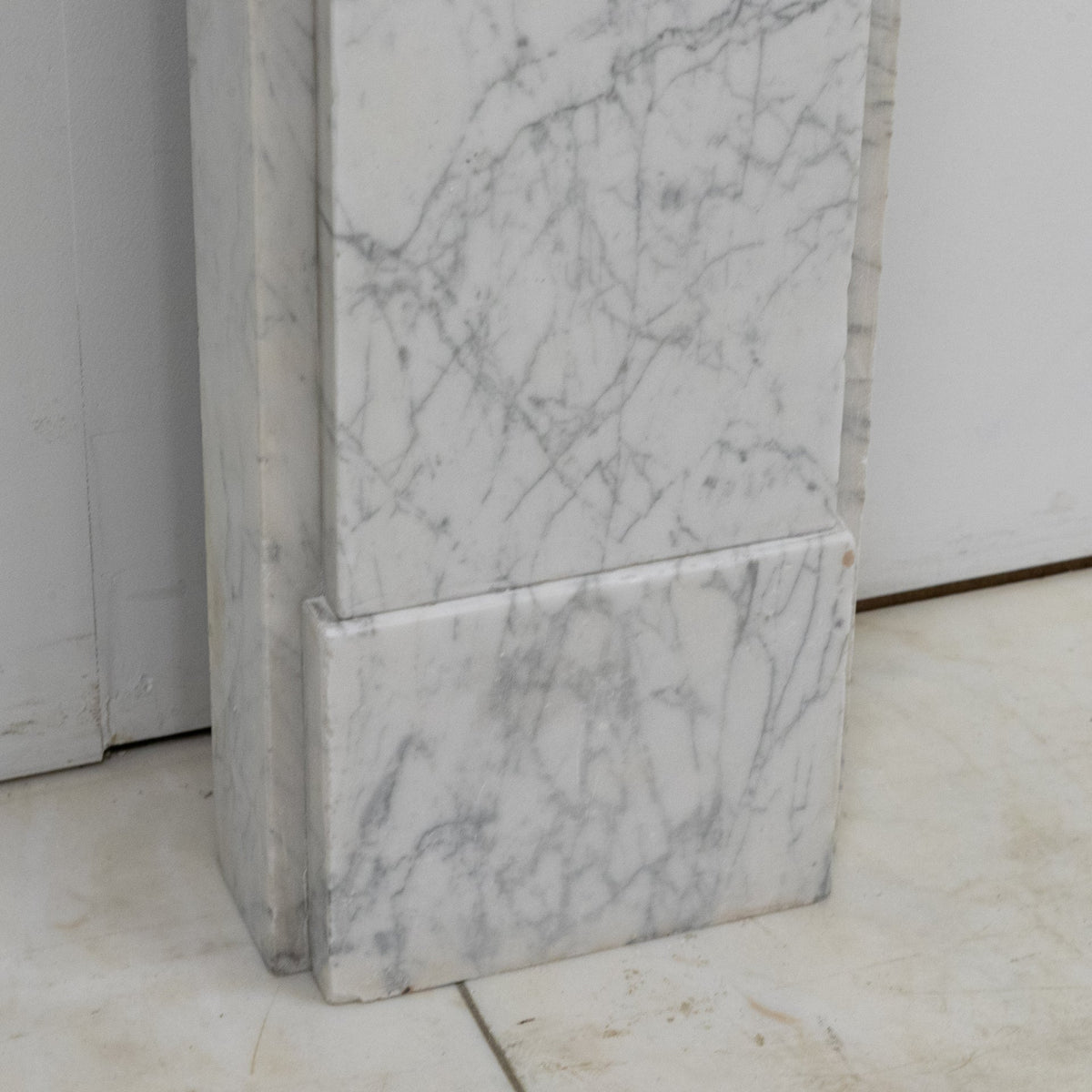 Antique Carrara Marble Late Georgian Fireplace Surround