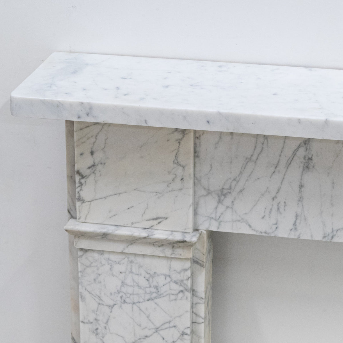 Antique Carrara Marble Late Georgian Fireplace Surround