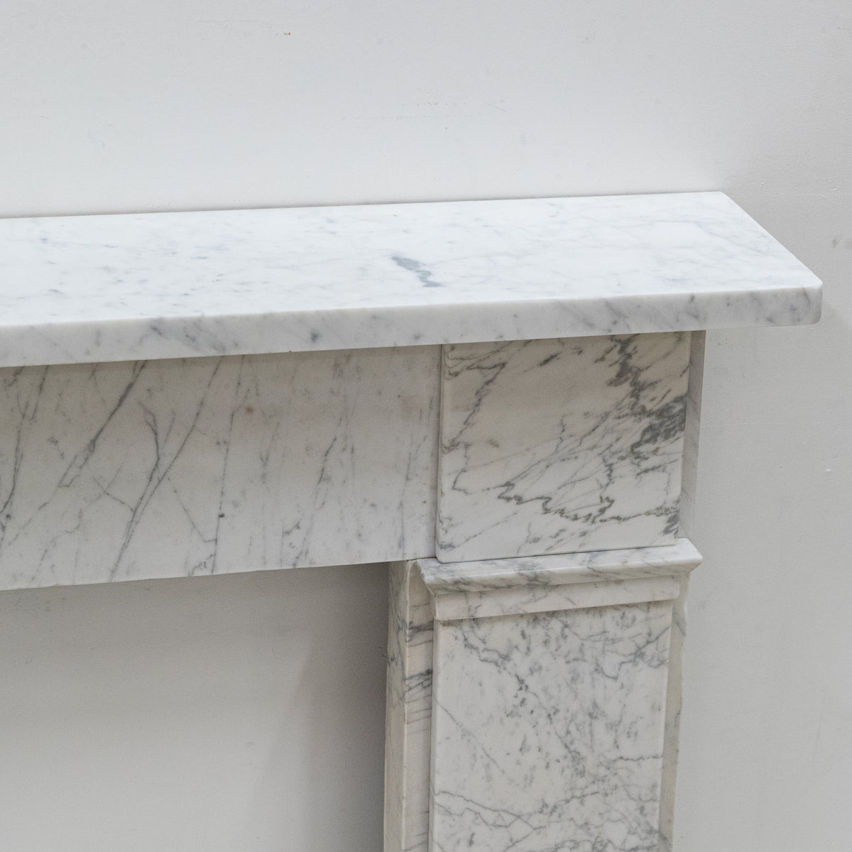 Antique Carrara Marble Late Georgian Fireplace Surround