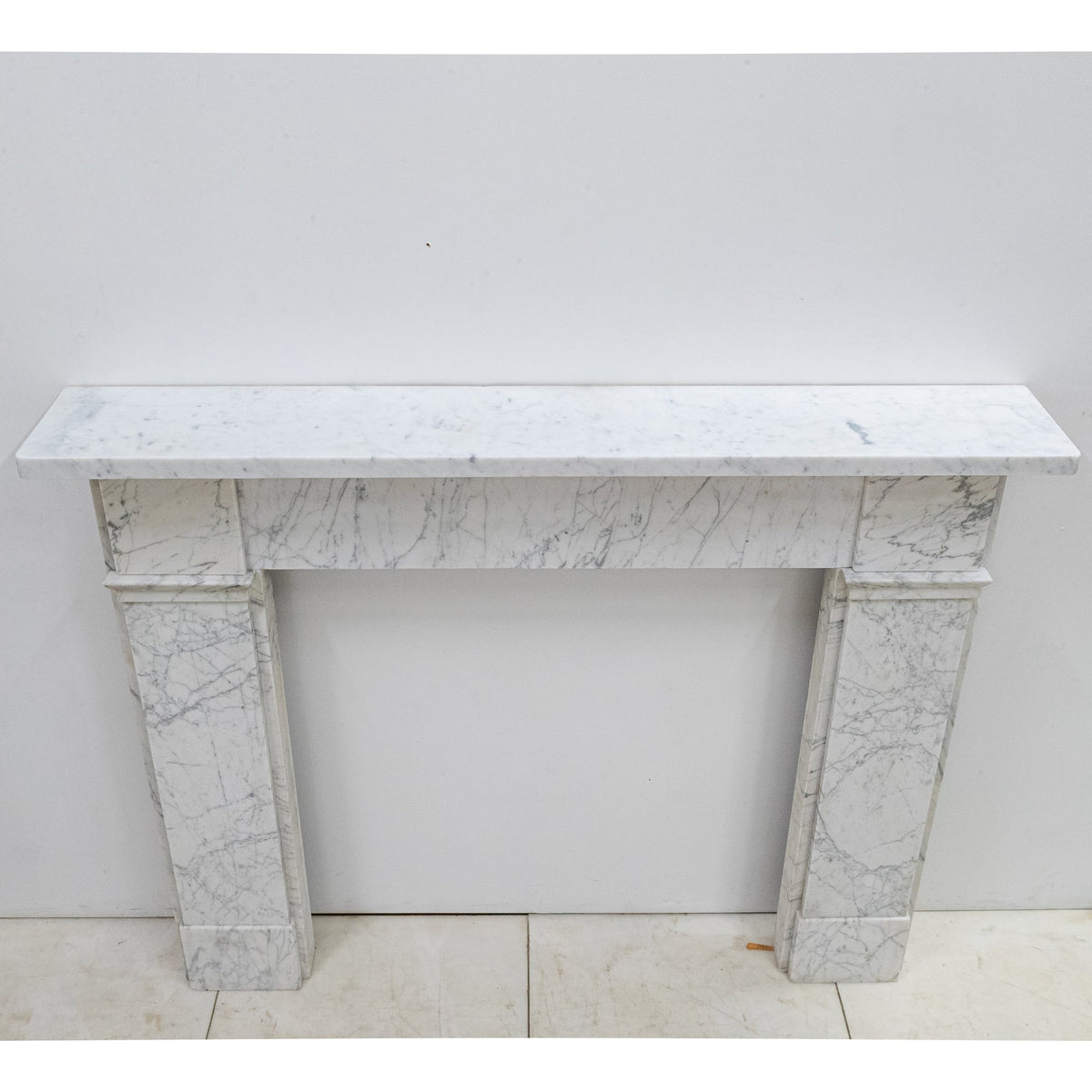 Antique Carrara Marble Late Georgian Fireplace Surround