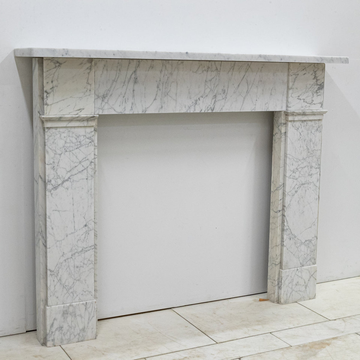Antique Carrara Marble Late Georgian Fireplace Surround | The Architectural Forum