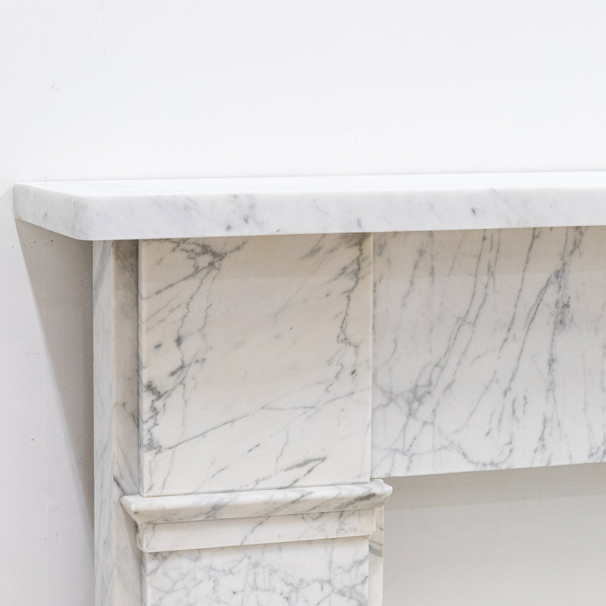 Antique Carrara Marble Late Georgian Fireplace Surround | The Architectural Forum