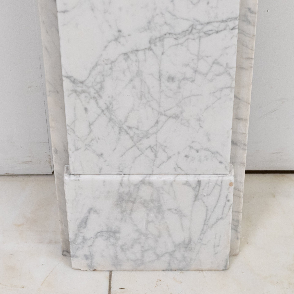 Antique Carrara Marble Late Georgian Fireplace Surround
