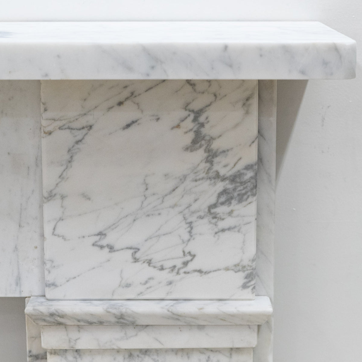 Antique Carrara Marble Late Georgian Fireplace Surround
