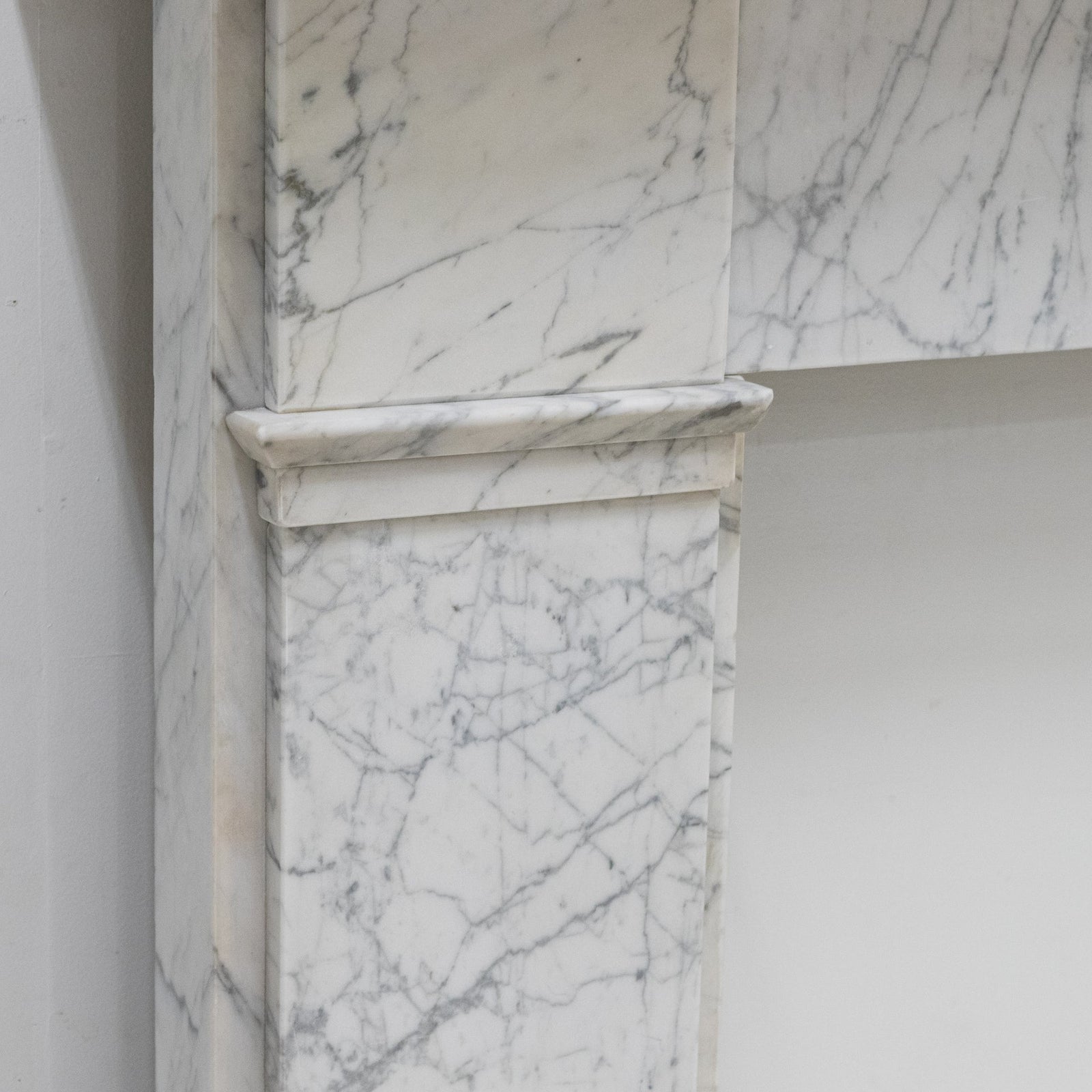 Antique Carrara Marble Late Georgian Fireplace Surround | The Architectural Forum