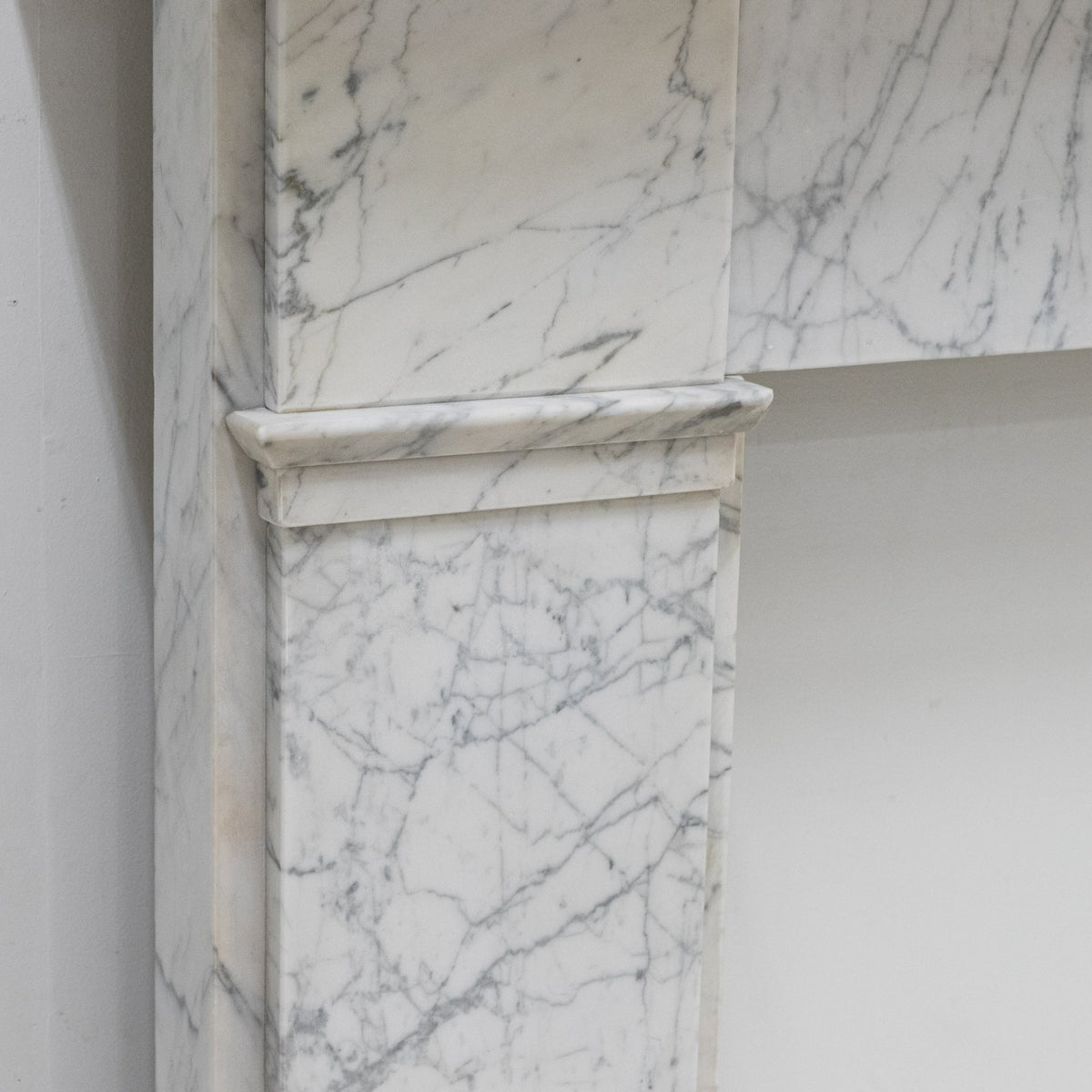 Antique Carrara Marble Late Georgian Fireplace Surround