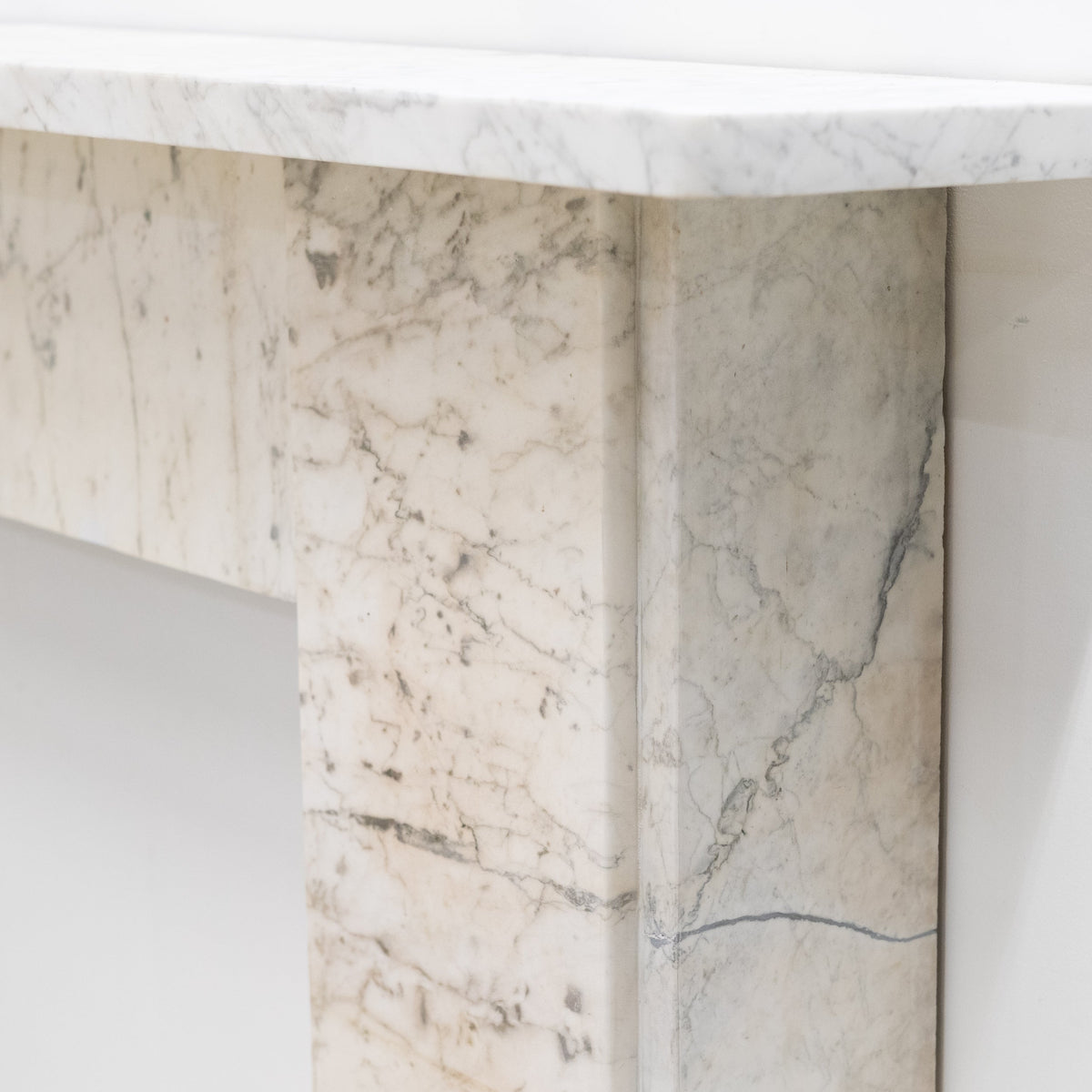 Antique Carrara Marble Late Georgian Fireplace Surround | The Architectural Forum
