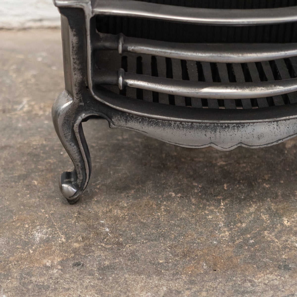 Reclaimed Grand Cast Iron Fire Basket with Finials | The Architectural Forum