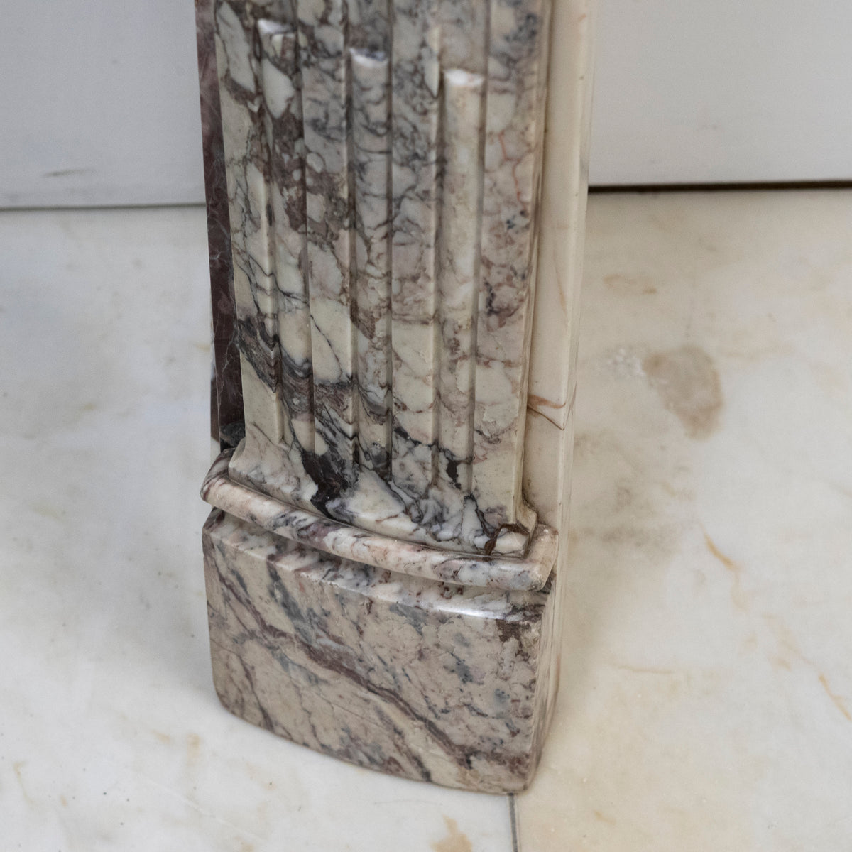 Antique 19th Century Brèche Marble Louis Style Fireplace Surround | The Architectural Forum