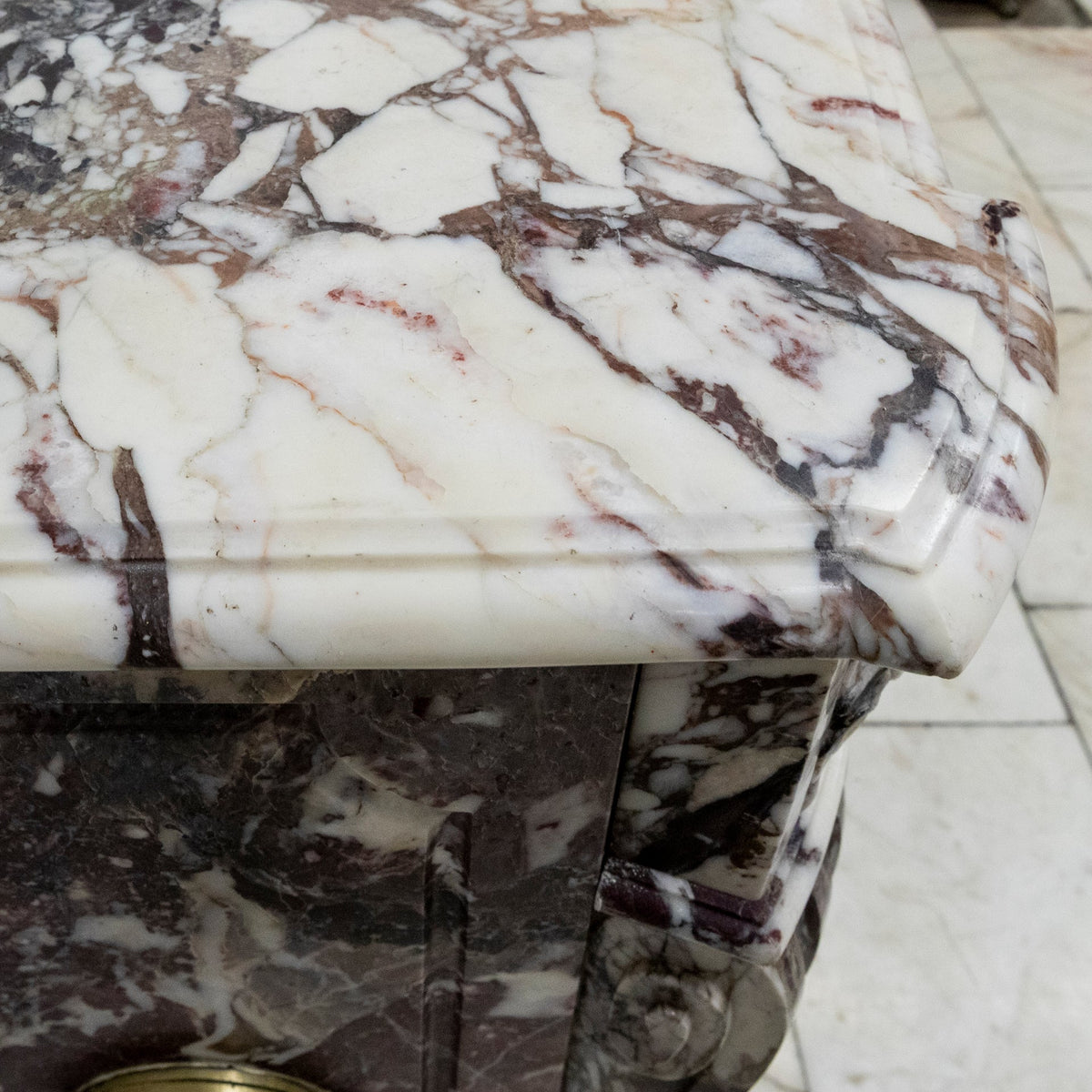 Antique 19th Century Brèche Marble Louis Style Fireplace Surround | The Architectural Forum