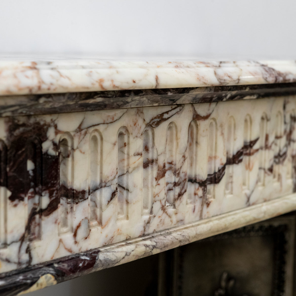 Antique 19th Century Brèche Marble Louis Style Fireplace Surround | The Architectural Forum