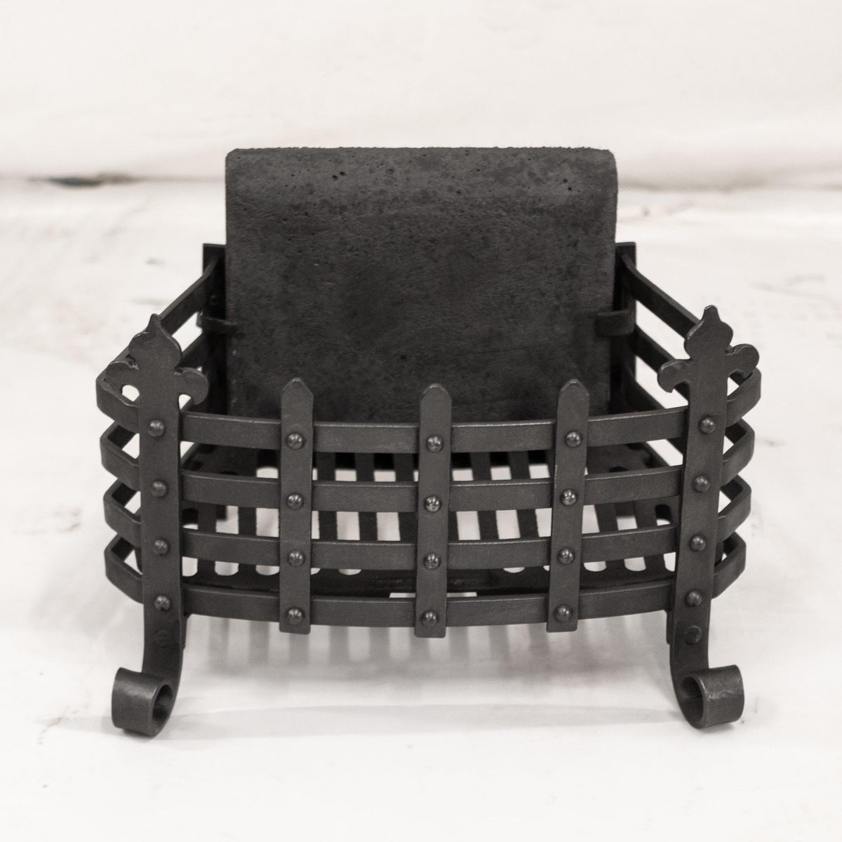 Reclaimed Cast Iron Lattice Rail Fire Basket | The Architectural Forum