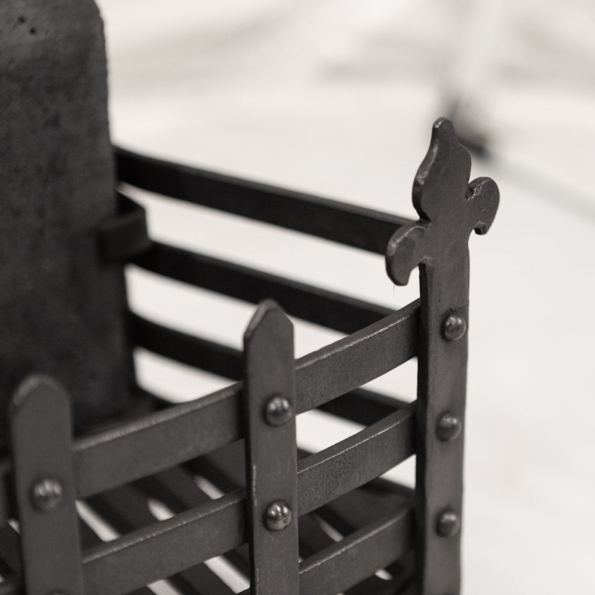 Reclaimed Cast Iron Lattice Rail Fire Basket | The Architectural Forum