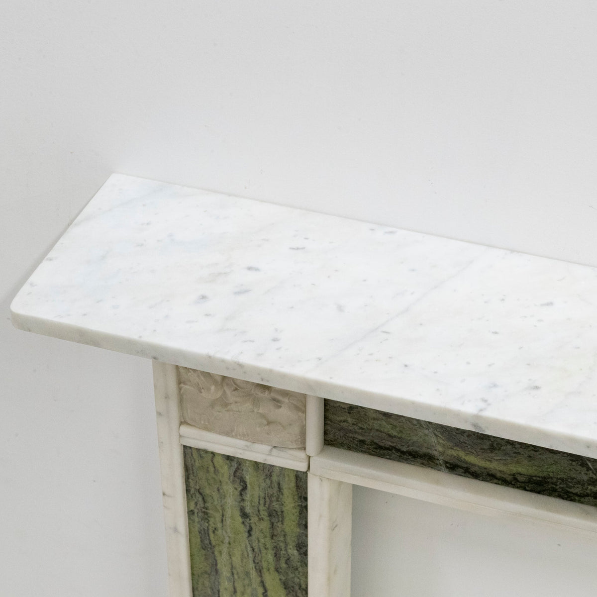 Antique Regency Statuary &amp; Verde Marble Fireplace Surround | The Architectural Forum