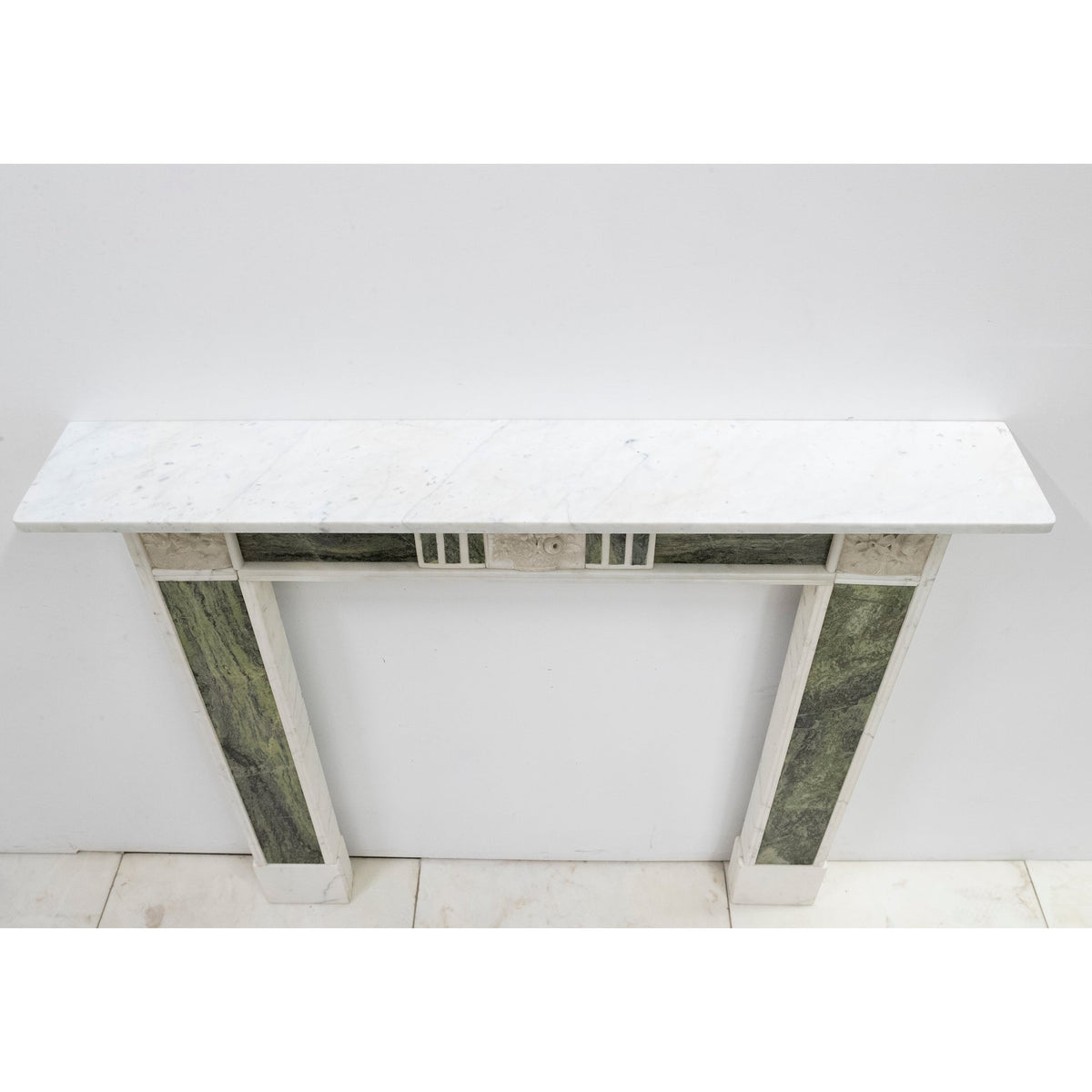 Antique Regency Statuary &amp; Verde Marble Fireplace Surround | The Architectural Forum