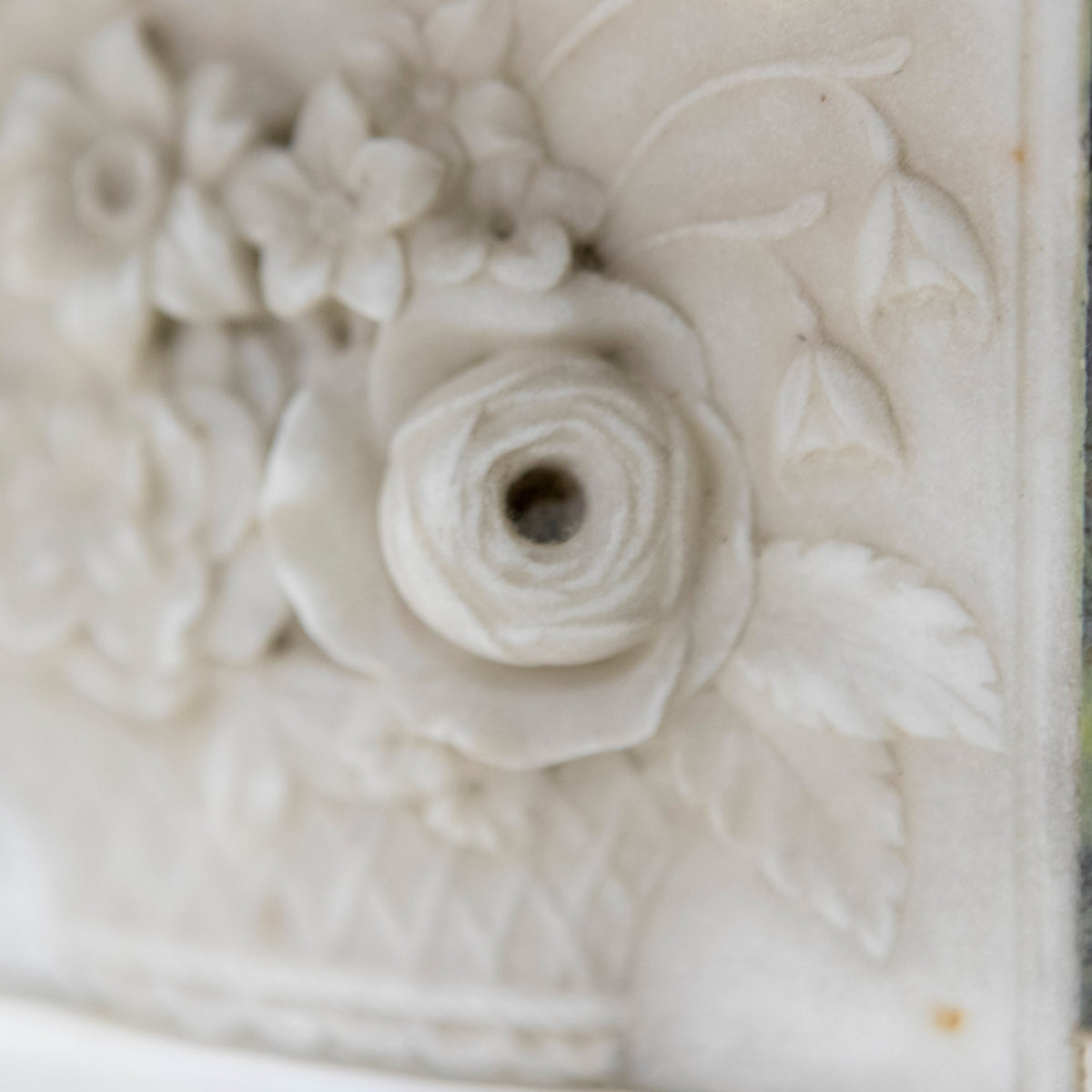 Antique Regency Statuary &amp; Verde Marble Fireplace Surround | The Architectural Forum
