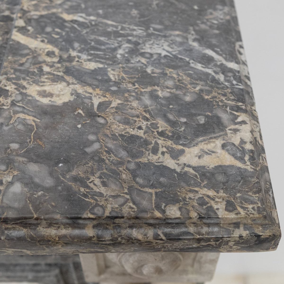 A Fine Late 19th Century Neoclassical Grey Marble Fireplace | The Architectural Forum
