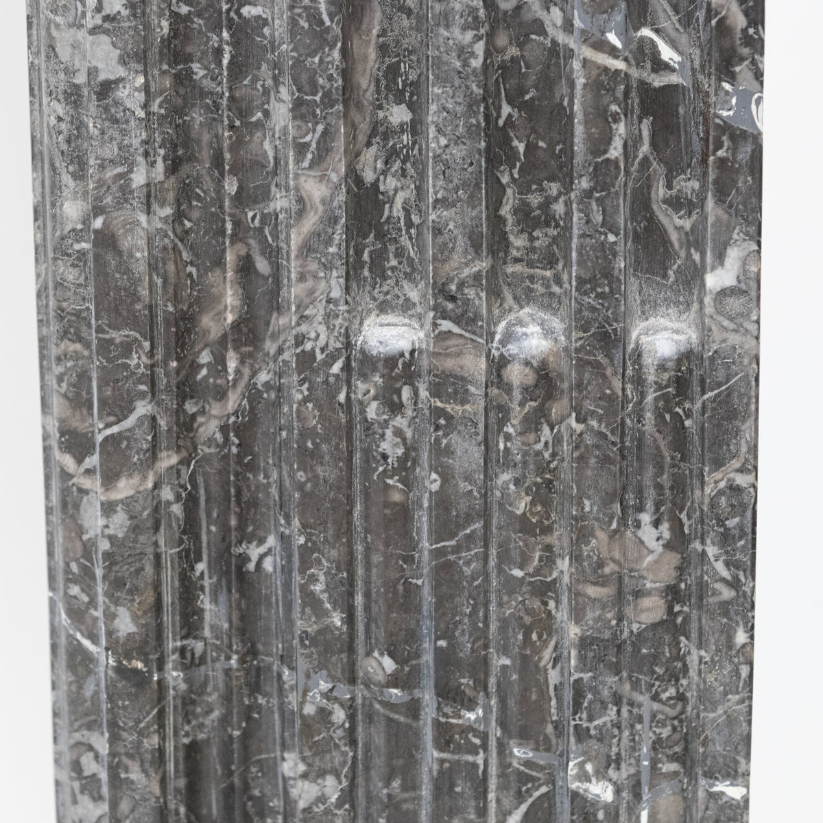 A Fine Late 19th Century Neoclassical Grey Marble Fireplace