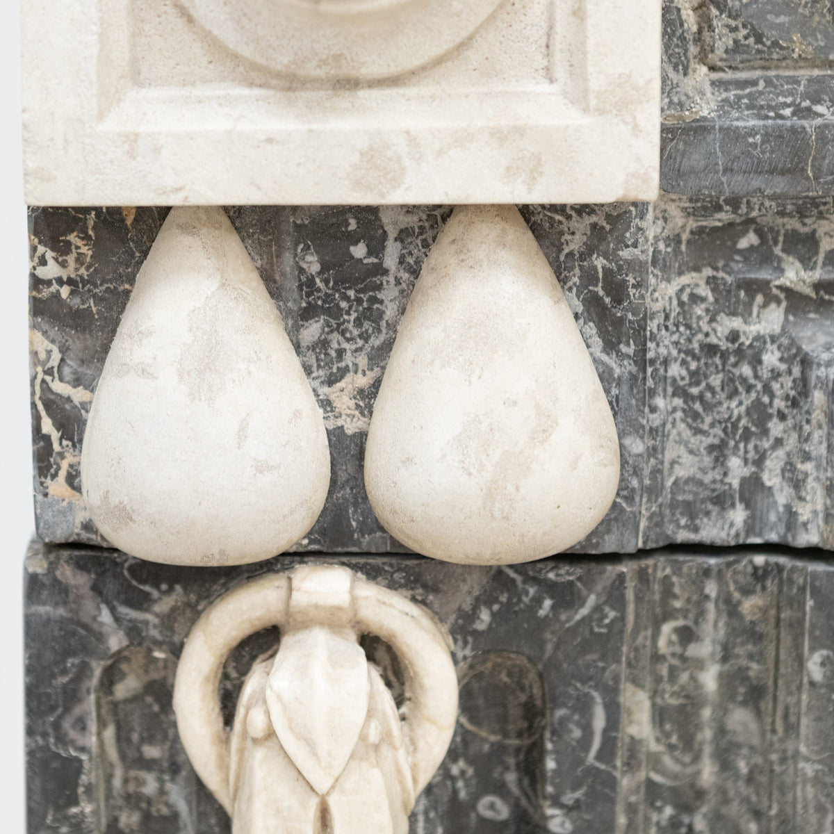A Fine Late 19th Century Neoclassical Grey Marble Fireplace | The Architectural Forum