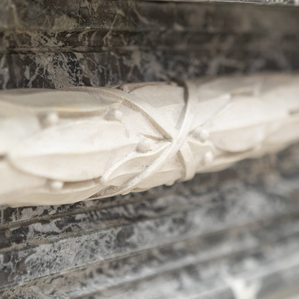 A Fine Late 19th Century Neoclassical Grey Marble Fireplace | The Architectural Forum