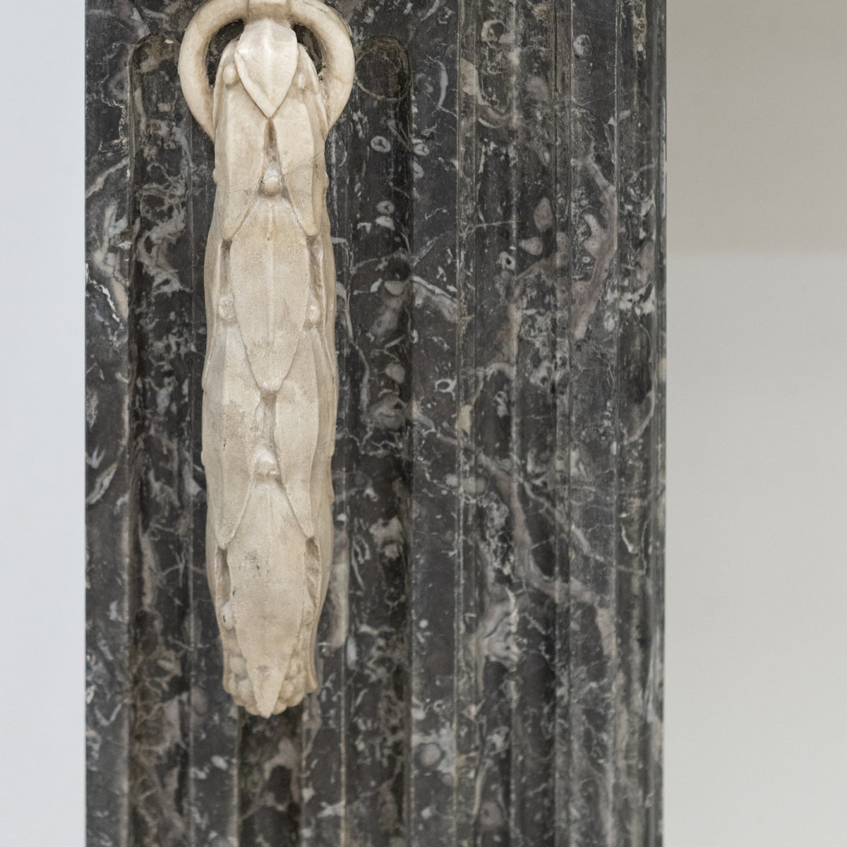 A Fine Late 19th Century Neoclassical Grey Marble Fireplace | The Architectural Forum