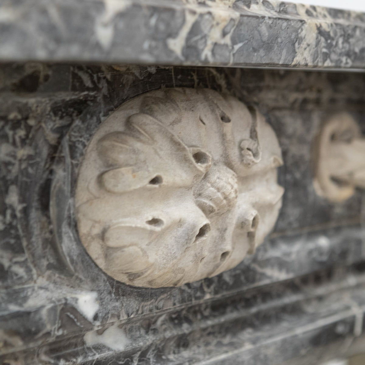 A Fine Late 19th Century Neoclassical Grey Marble Fireplace | The Architectural Forum