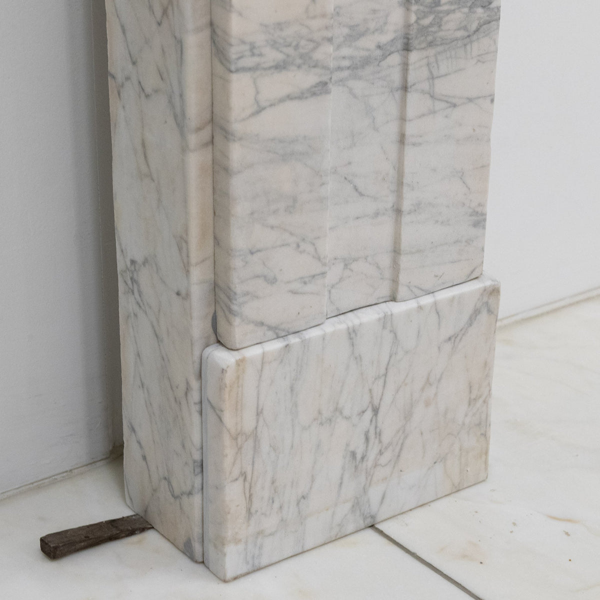 Antique Carrara Marble Late Georgian Fireplace Surround