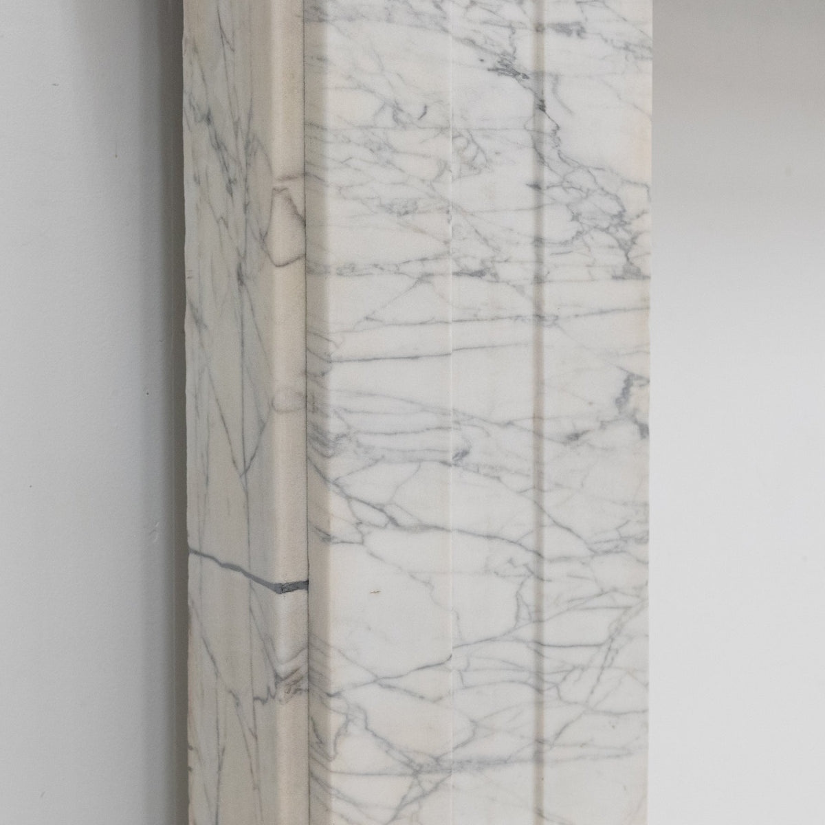 Antique Carrara Marble Late Georgian Fireplace Surround