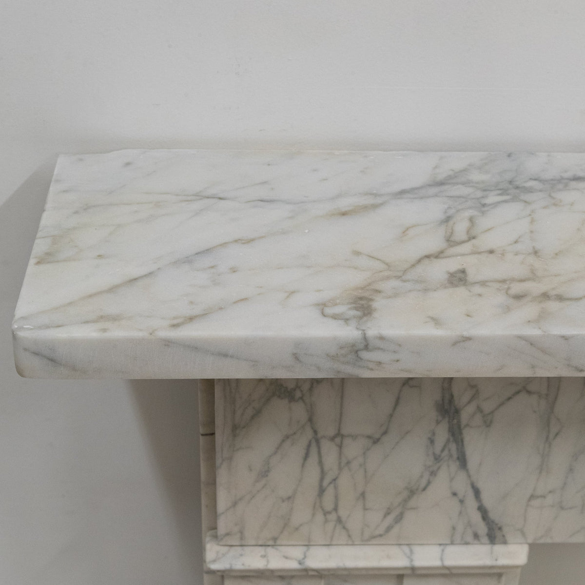 Antique Carrara Marble Late Georgian Fireplace Surround