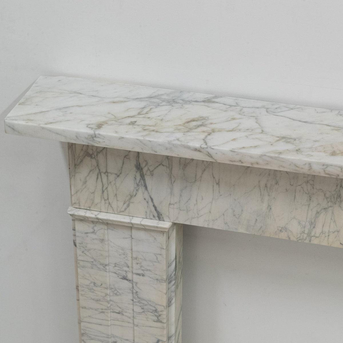 Antique Carrara Marble Late Georgian Fireplace Surround
