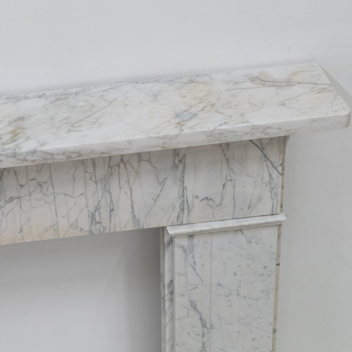 Antique Carrara Marble Late Georgian Fireplace Surround