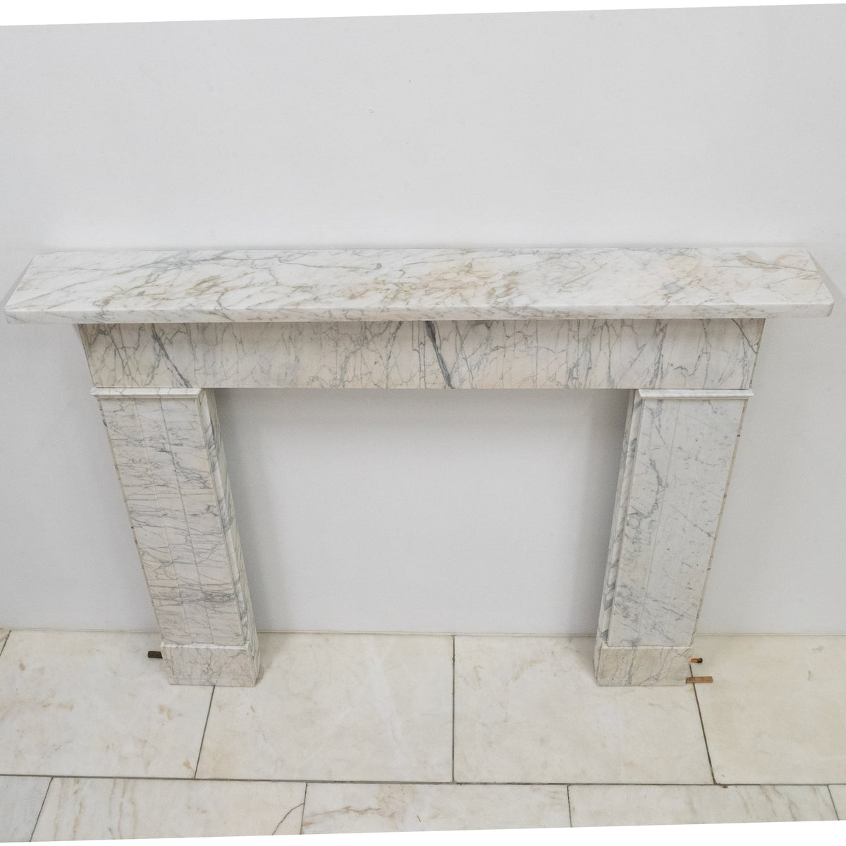 Antique Carrara Marble Late Georgian Fireplace Surround