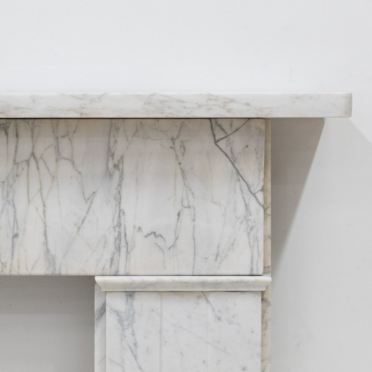 Antique Carrara Marble Late Georgian Fireplace Surround