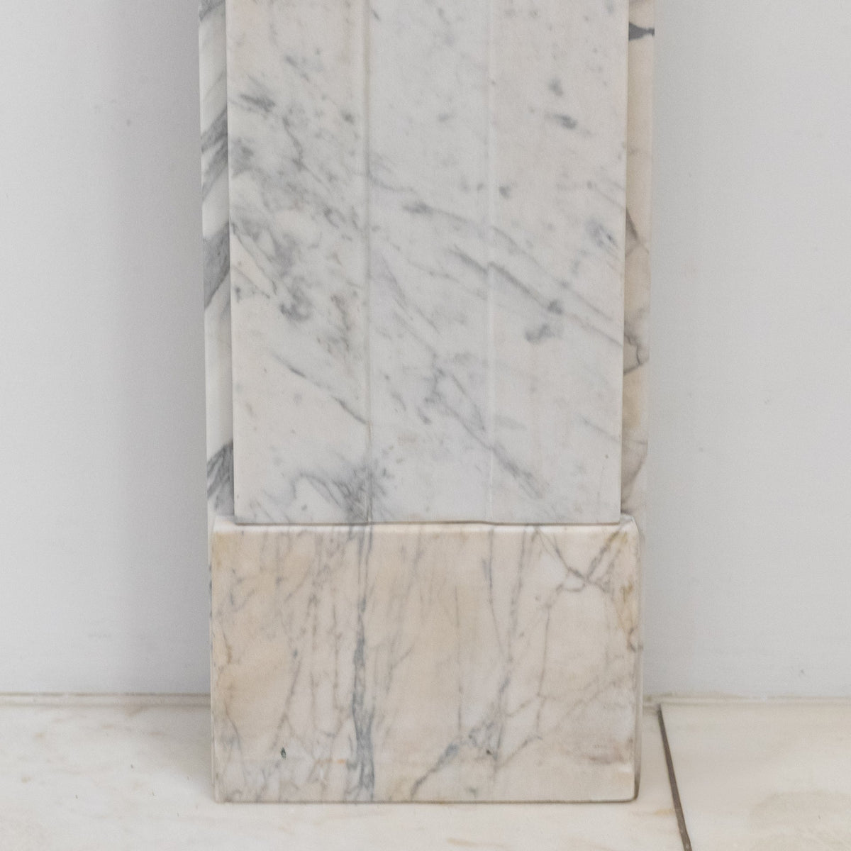 Antique Carrara Marble Late Georgian Fireplace Surround