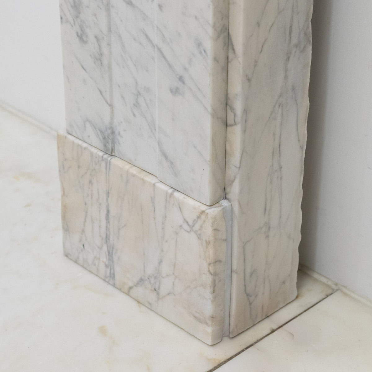 Antique Carrara Marble Late Georgian Fireplace Surround