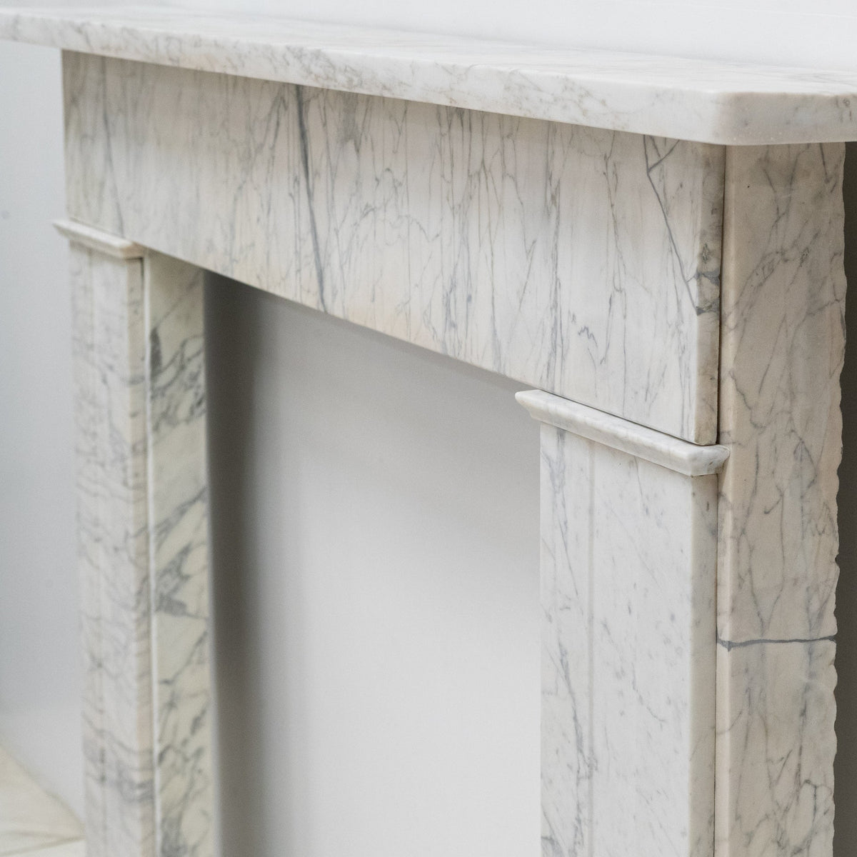 Antique Carrara Marble Late Georgian Fireplace Surround | The Architectural Forum