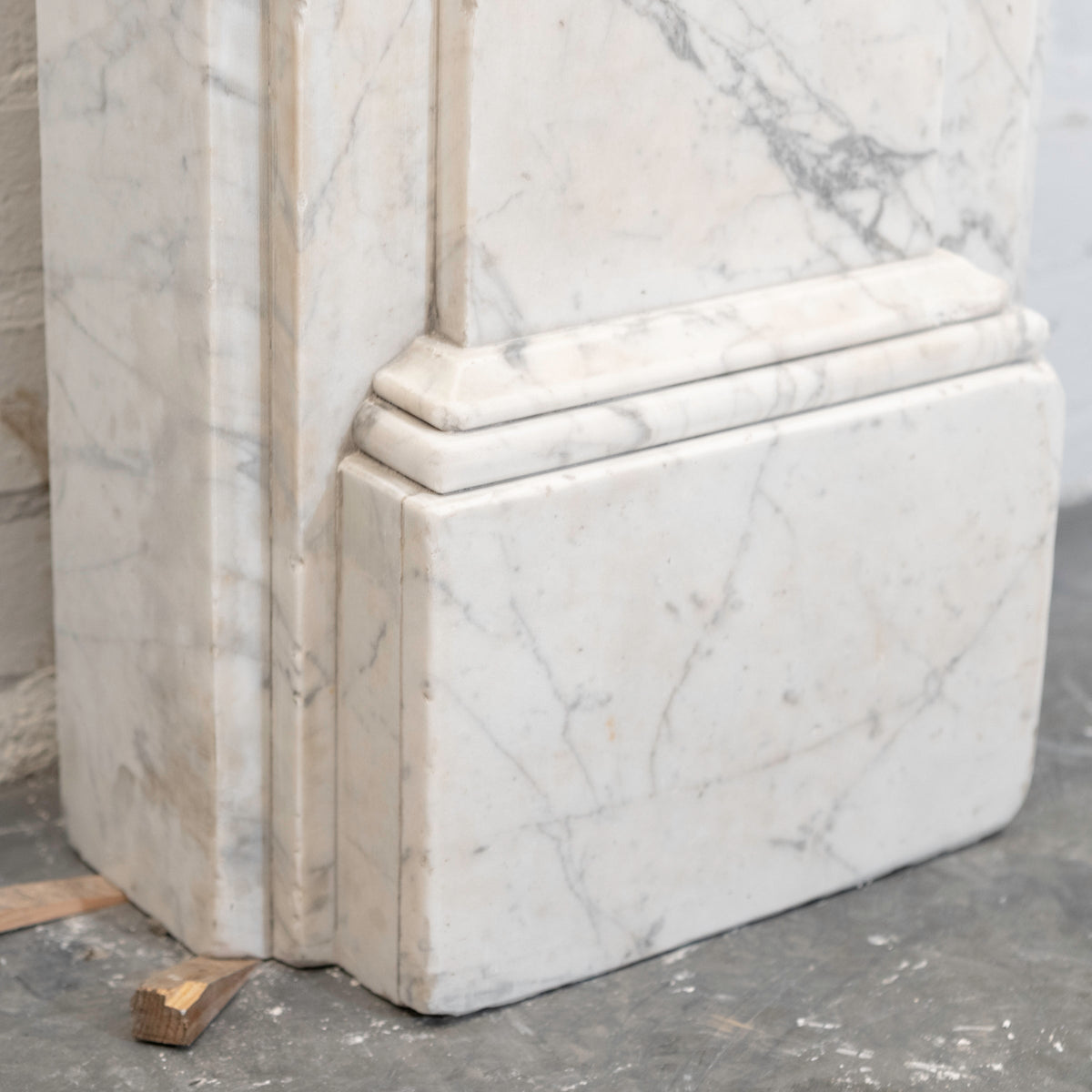 Large Antique Victorian Statuary Marble Arched Surround with Corbels | The Architectural Forum