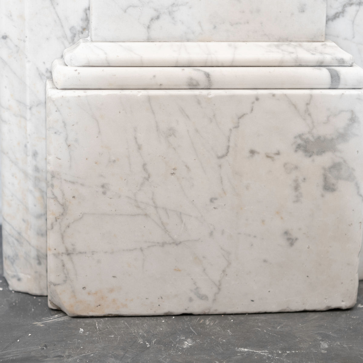 Large Antique Victorian Statuary Marble Arched Surround with Corbels | The Architectural Forum