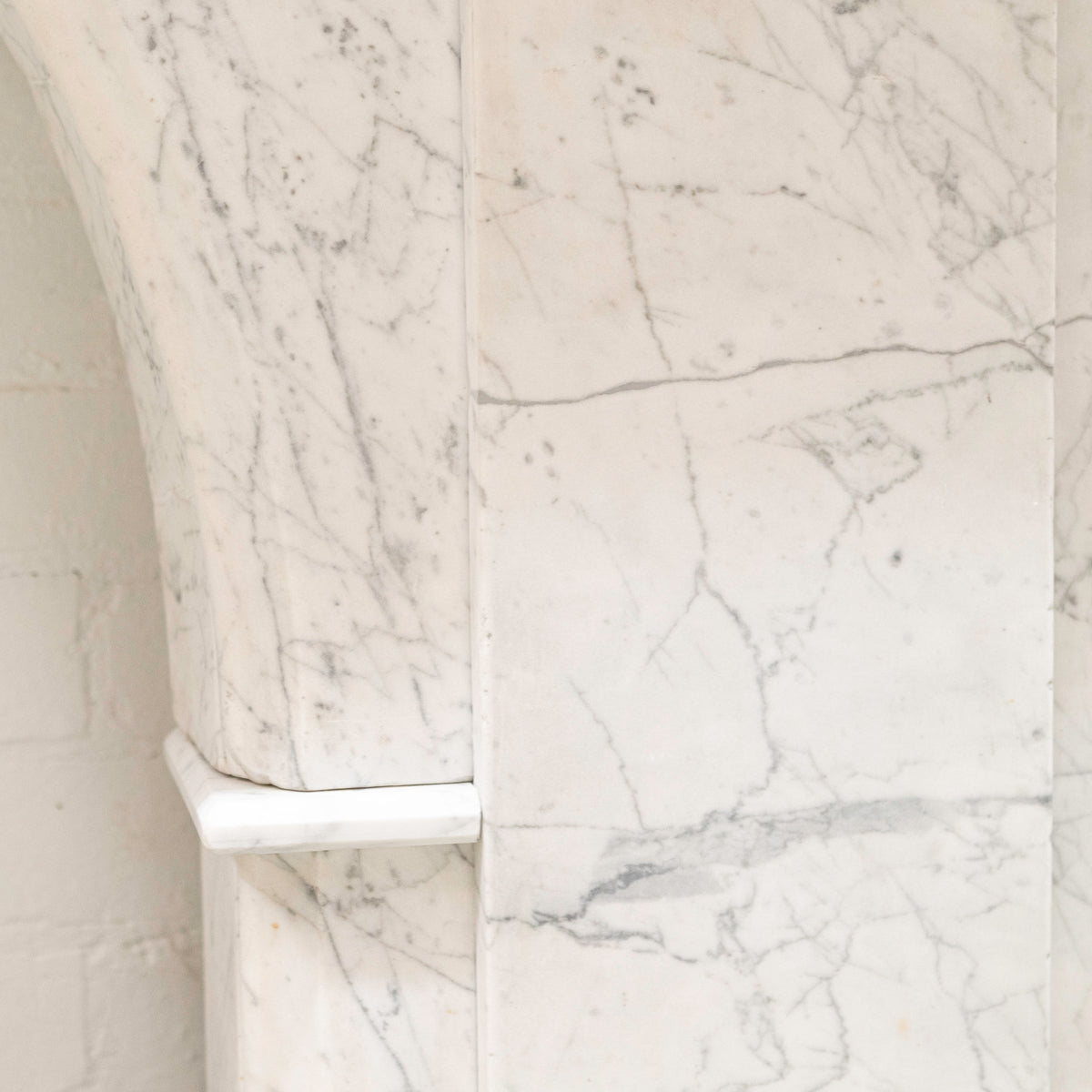 Large Antique Victorian Statuary Marble Arched Surround with Corbels | The Architectural Forum