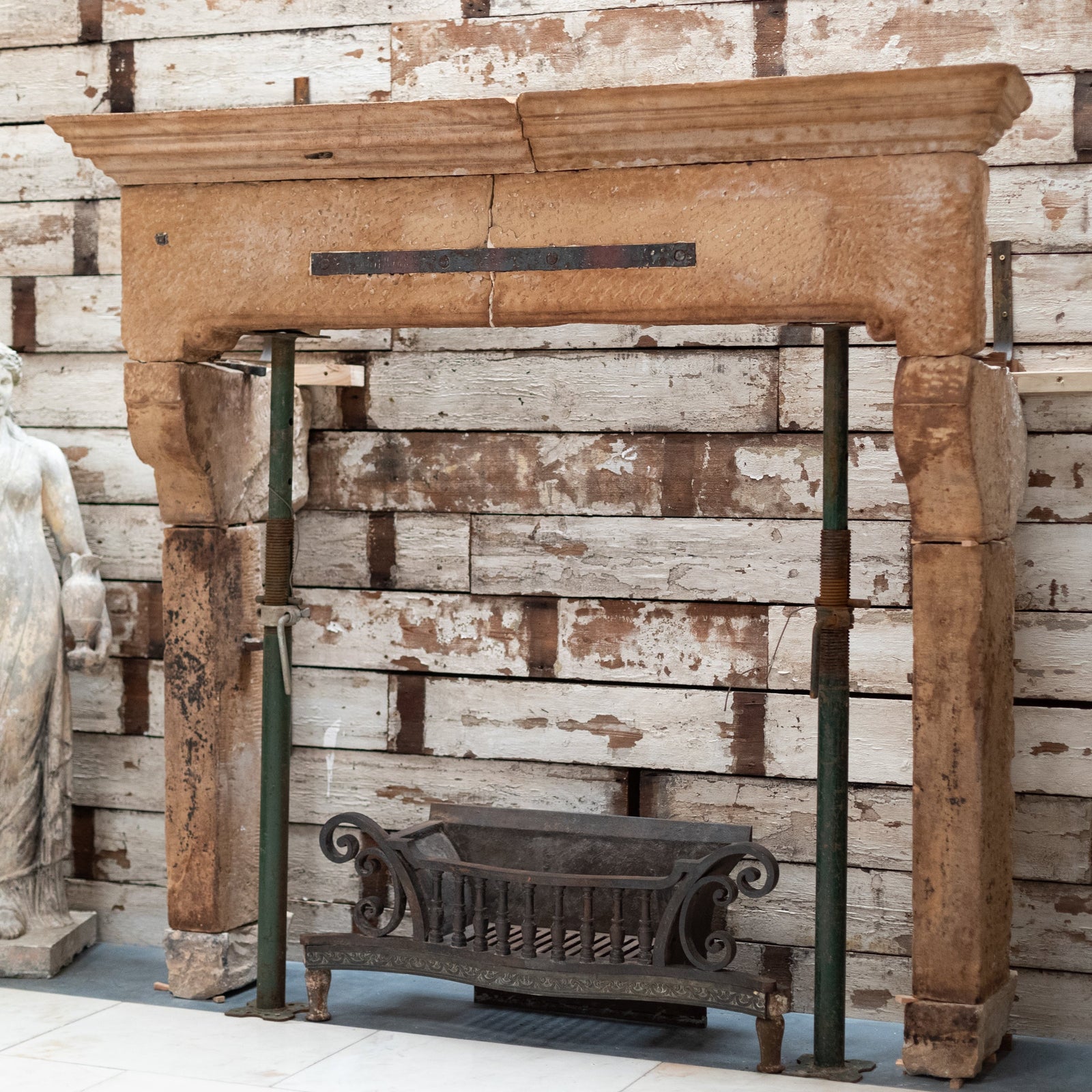 Impressive Antique 18th Century English Stone Chimneypiece | The Architectural Forum