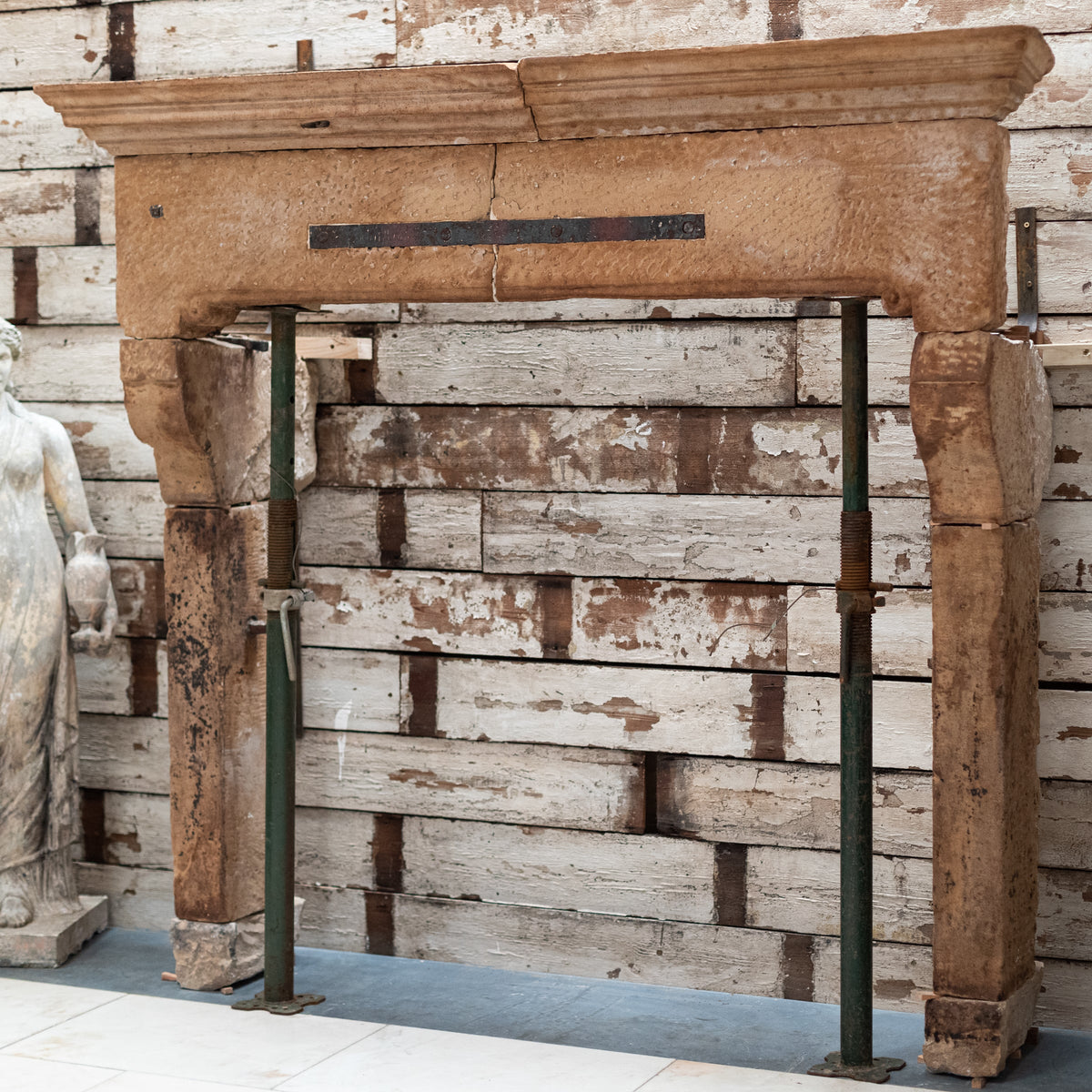 Impressive Antique 18th Century English Stone Chimneypiece | The Architectural Forum
