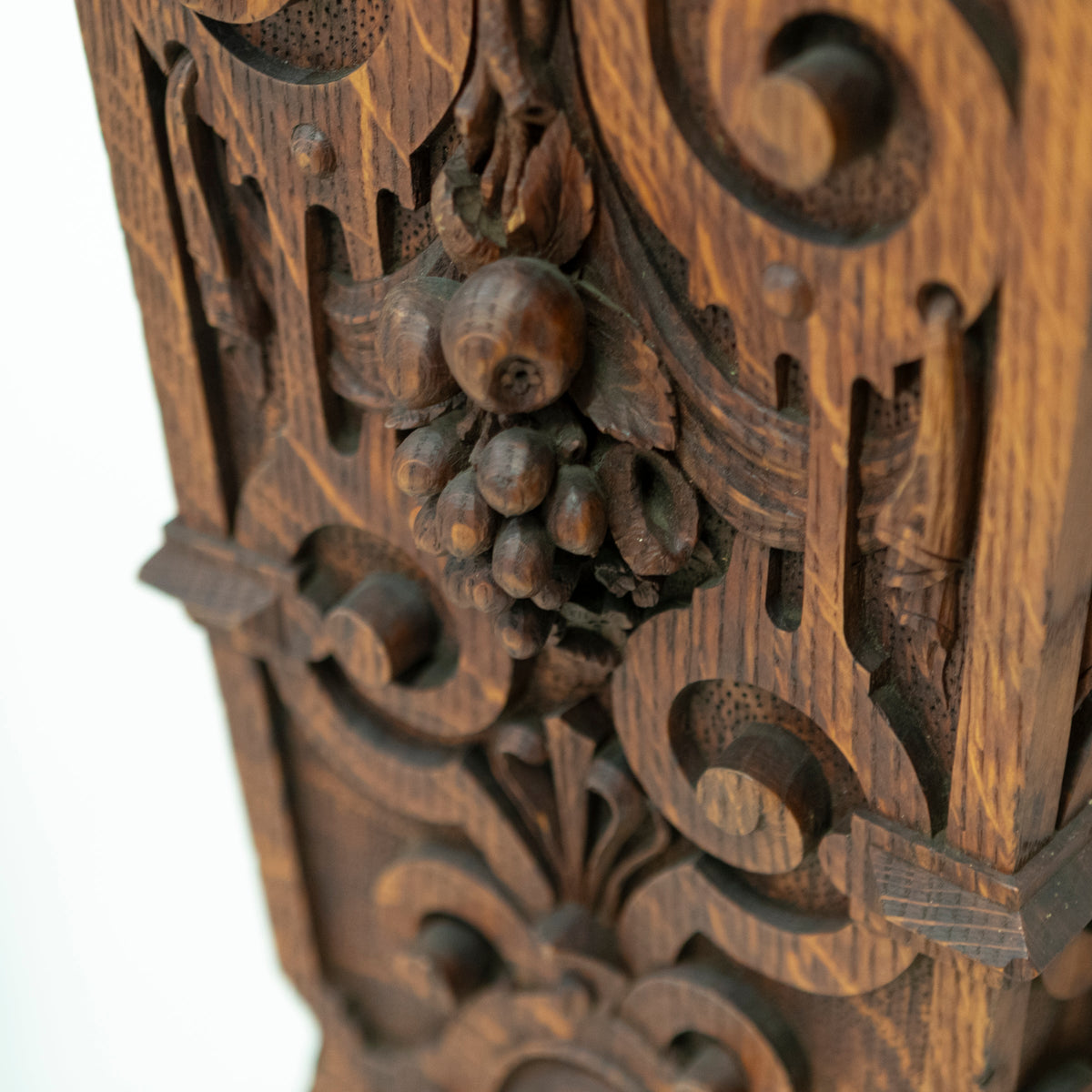 Monumental Antique Arts &amp; Crafts Carved Oak Fireplace Surround | The Architectural Forum