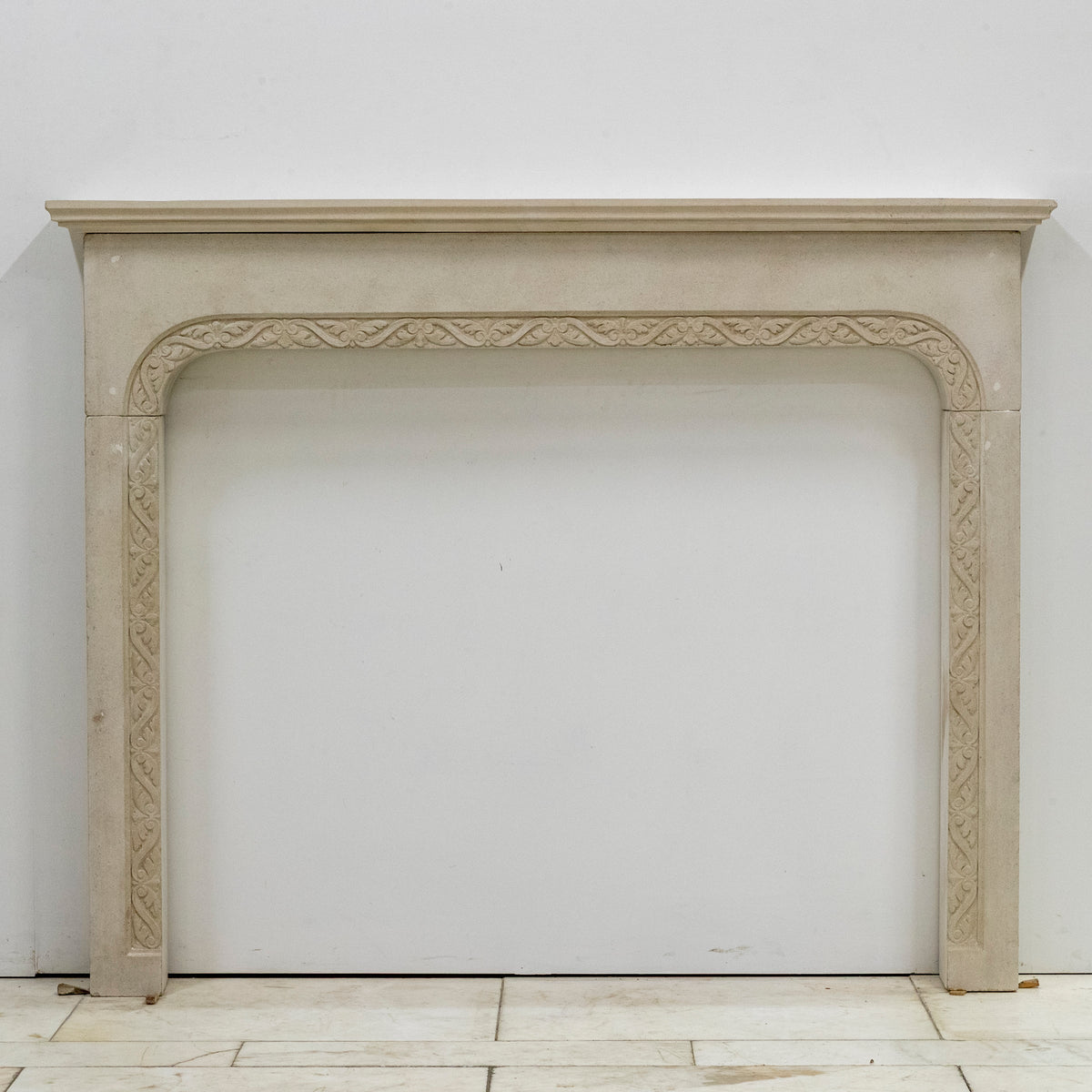 Antique Carved Stone Architectural Fireplace Surround | The Architectural Forum