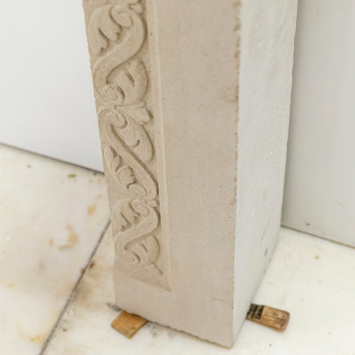 Antique Carved Stone Architectural Fireplace Surround | The Architectural Forum
