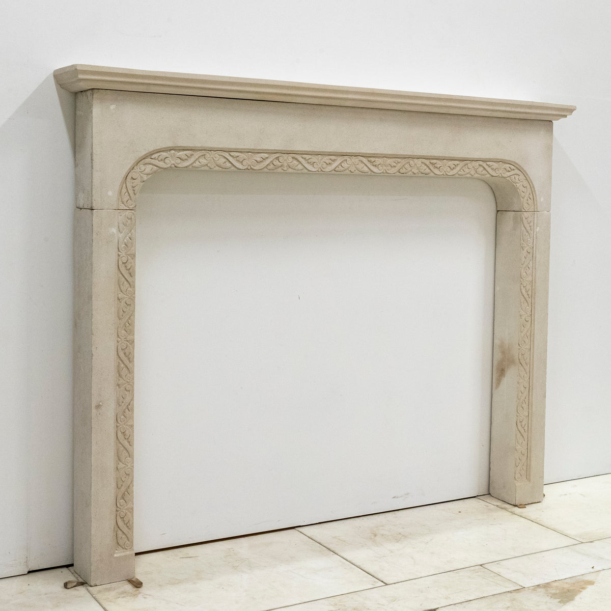 Antique Carved Stone Architectural Fireplace Surround | The Architectural Forum