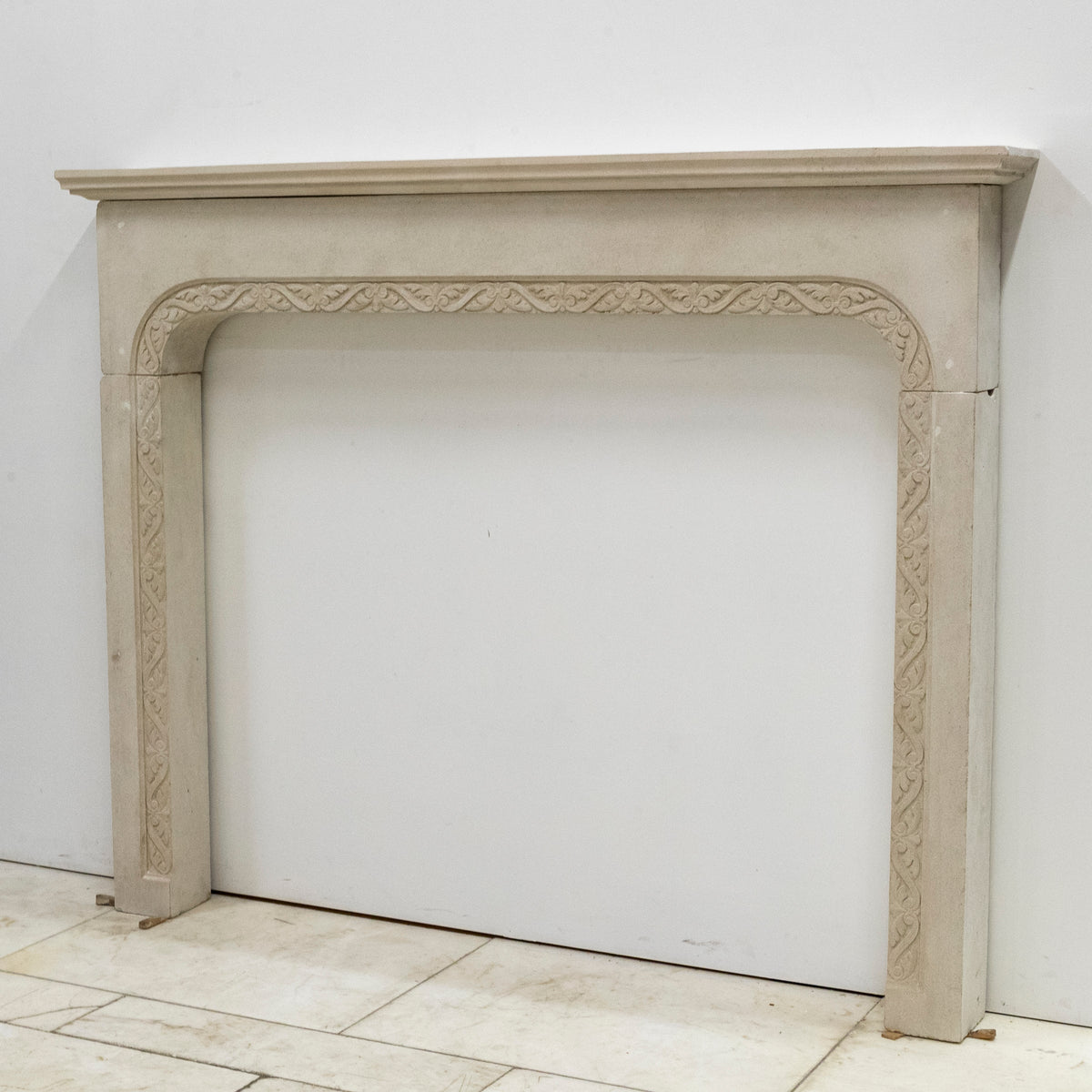 Antique Carved Stone Architectural Fireplace Surround | The Architectural Forum